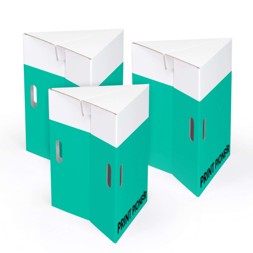 3er-Set Papphocker Dreieck