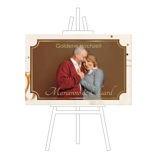 Schild Querformat - Foto mit Schriftzug IV