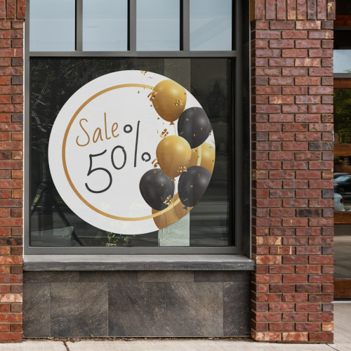 Fensteraufkleber - X-Prozent Sale