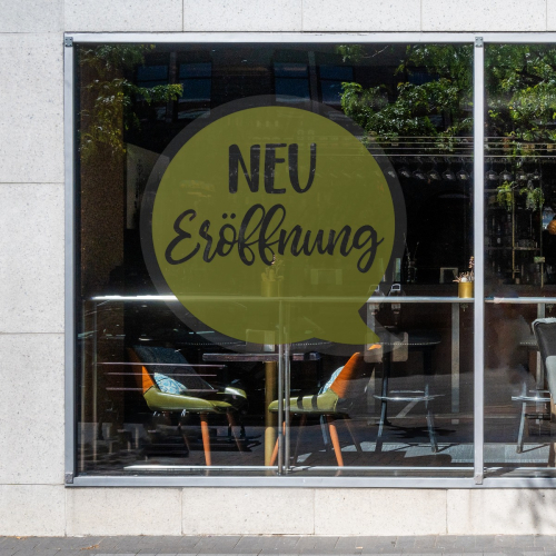 Fensteraufkleber transparent - Sale Sprechblase