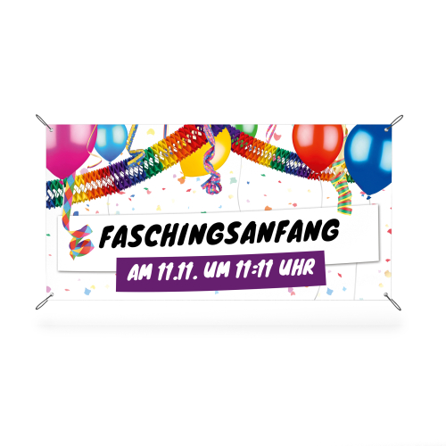 Banner - Faschingsanfang