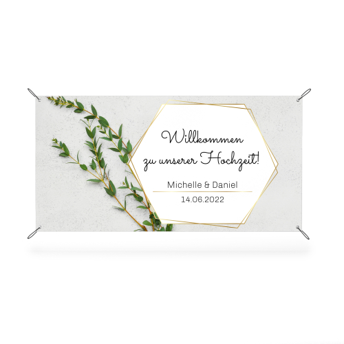 Banner - Willkommen zu unserer Hochzeit I