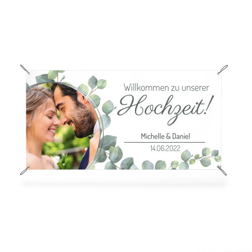 Banner - Willkommen zu unserer Hochzeit III