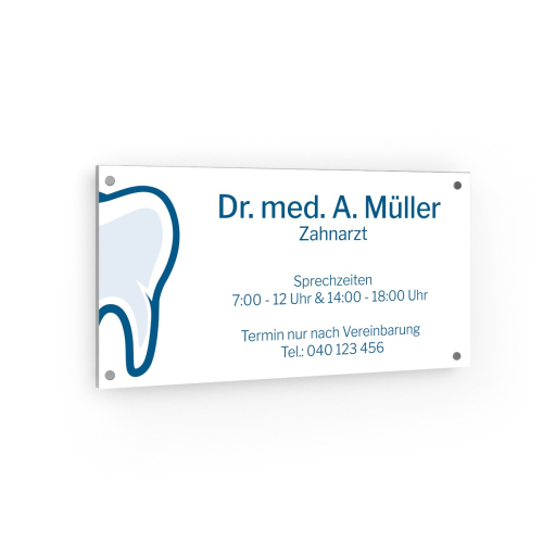 Praxisschild - Zahnarzt III