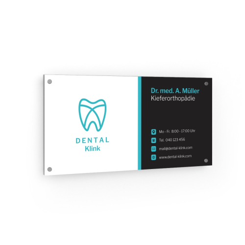 Praxisschild - Zahnarzt V