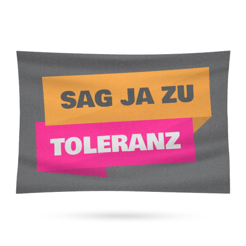 Fahne - Ja zu Toleranz