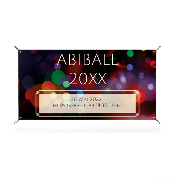 Banner - Ankündigung Abiball