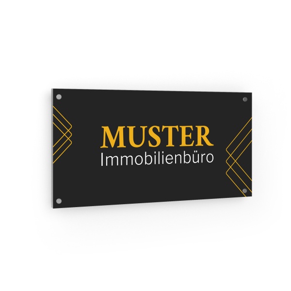 Firmenschild - Immobilienbüro